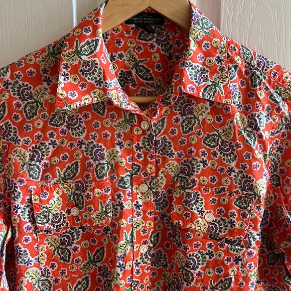 Lauren button down, M - Picture 2 of 4